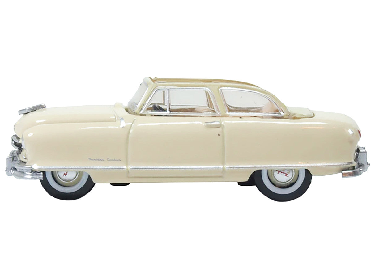 1950 Nash Rambler Custom Landau Convertible (Open) Champagne Ivory 1/87 (HO) Scale Diecast Model Car by Oxford Diecast Oxford Diecast