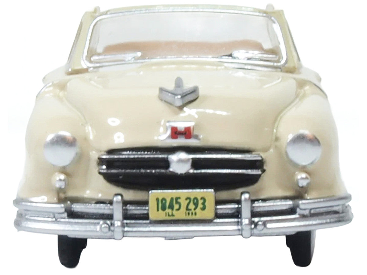 1950 Nash Rambler Custom Landau Convertible (Open) Champagne Ivory 1/87 (HO) Scale Diecast Model Car by Oxford Diecast Oxford Diecast