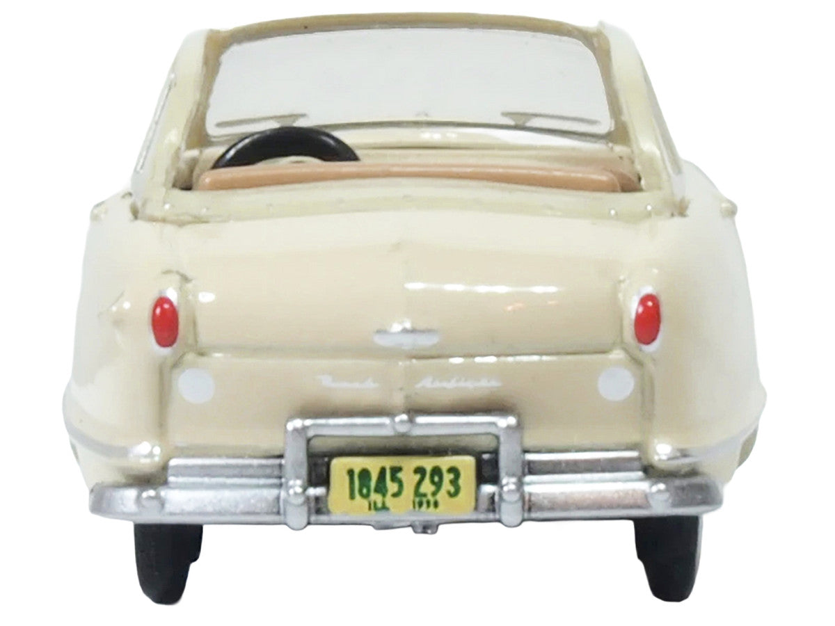 1950 Nash Rambler Custom Landau Convertible (Open) Champagne Ivory 1/87 (HO) Scale Diecast Model Car by Oxford Diecast Oxford Diecast
