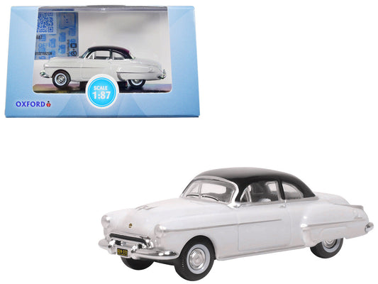 1950 Oldsmobile Rocket 88 Coupe Marol Gray with Black Top 1/87 (HO) Scale Diecast Model Car by Oxford Diecast Oxford Diecast