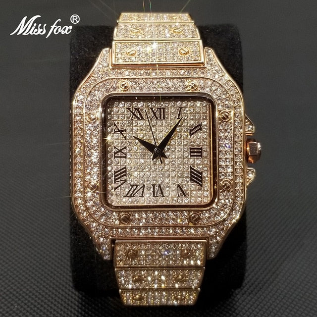 Square Full Crystal Watch