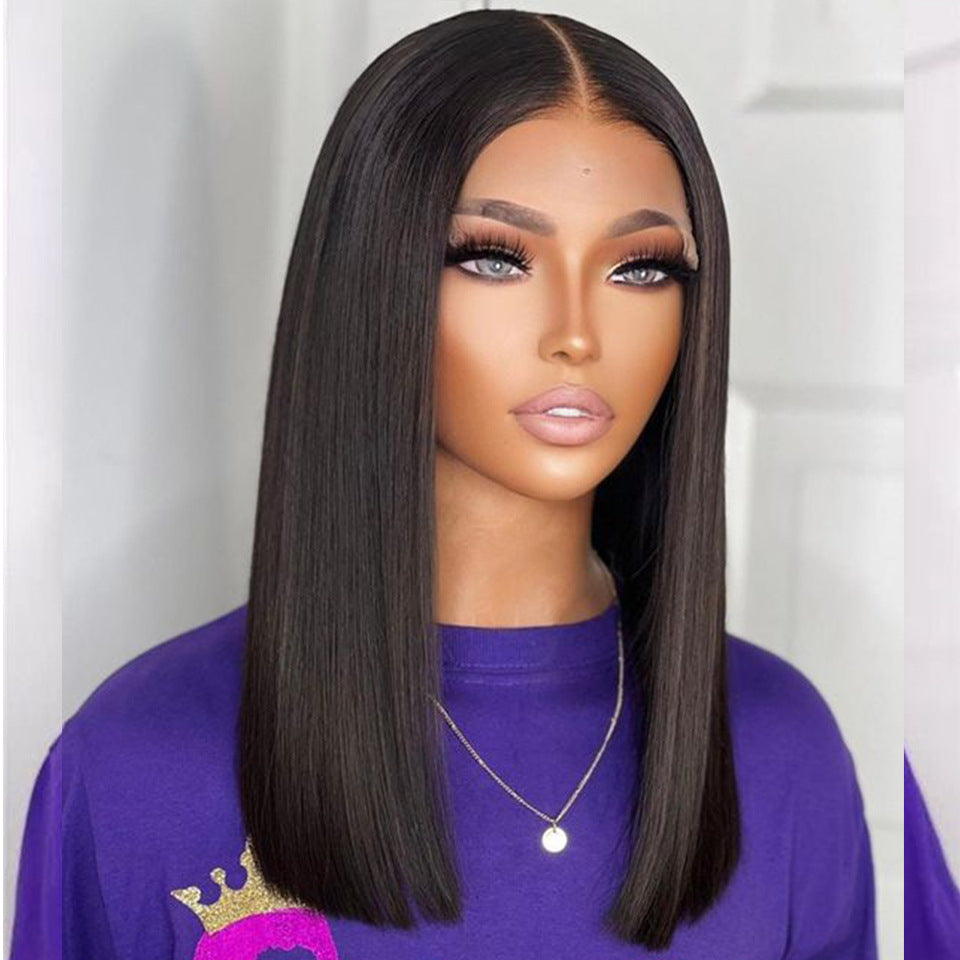 Double Drawn Bone Straight Human Hair Wigs LadyShow.Store