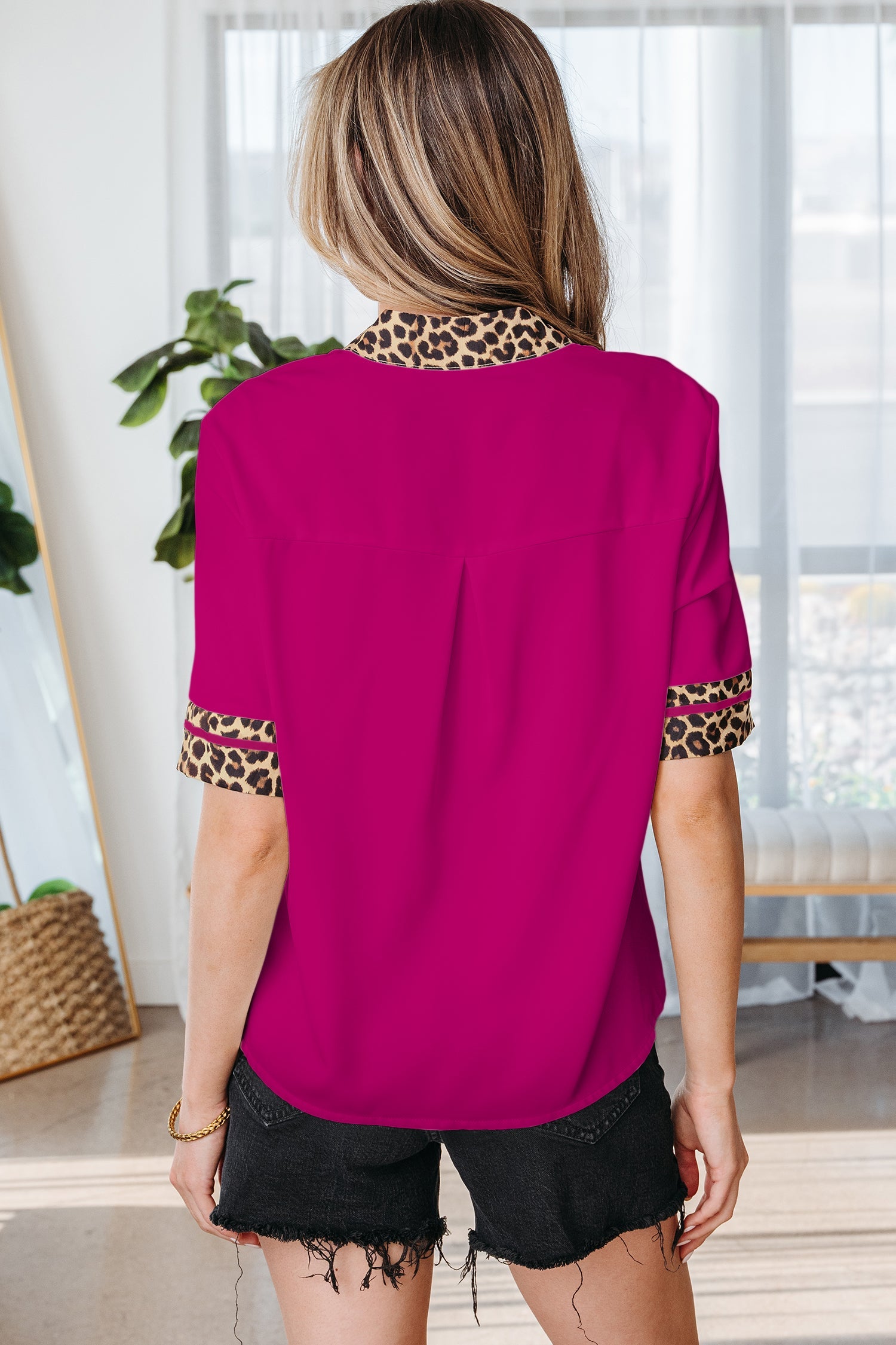 Elliana Trim Short Sleeve Blouse-1