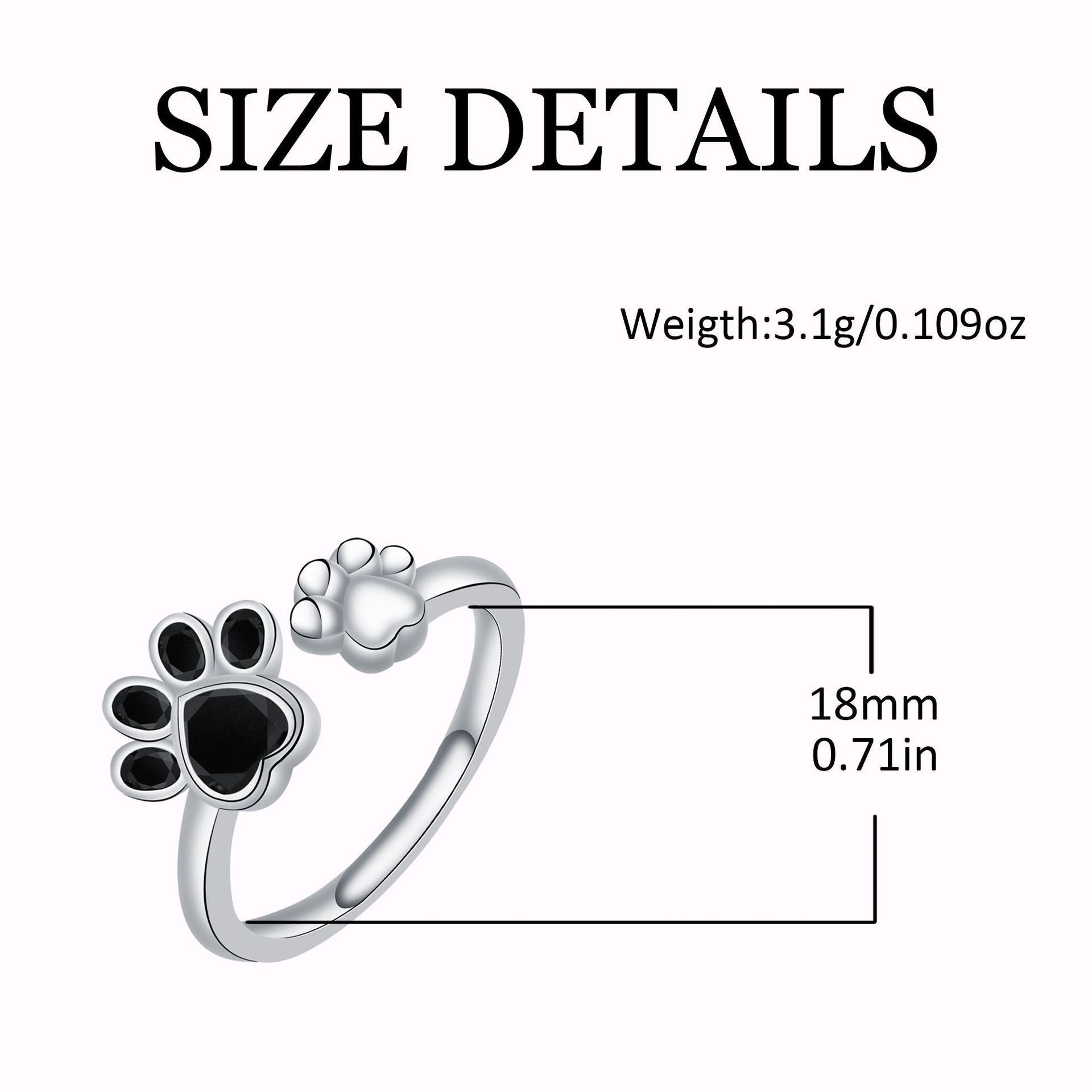 Women's Adjustable Creative Cute Kitten's Paw Ring LadyShow.Store