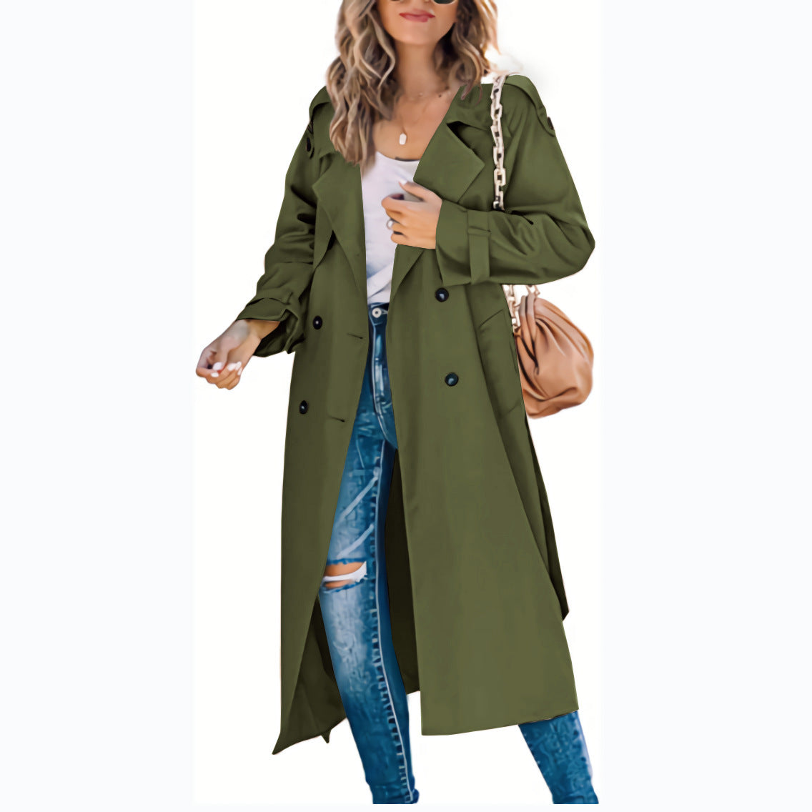 Women's Fashion Casual Solid Color Windbreaker Jacket LadyShow.Store