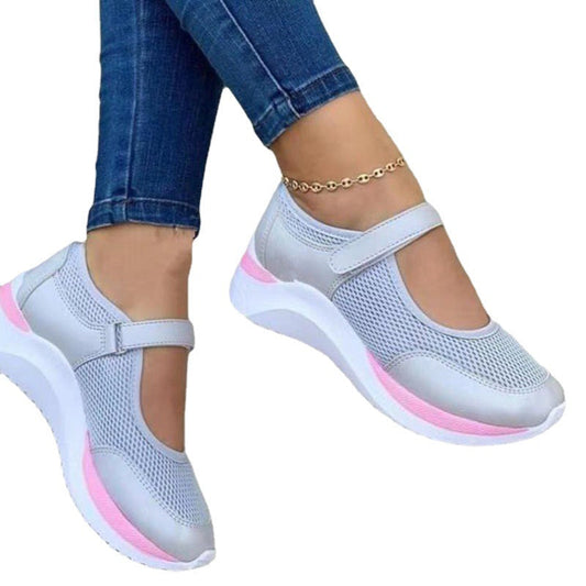 Women's Round Toe Velcro Platform Sandals LadyShow.Store