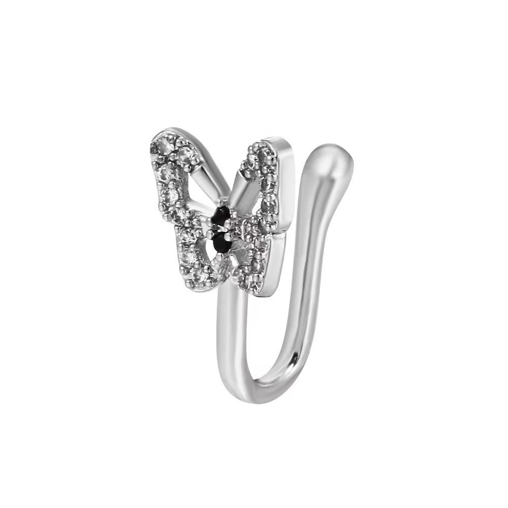 U-Shaped Butterfly Nose Ring LuxuryLifeWay Online Store