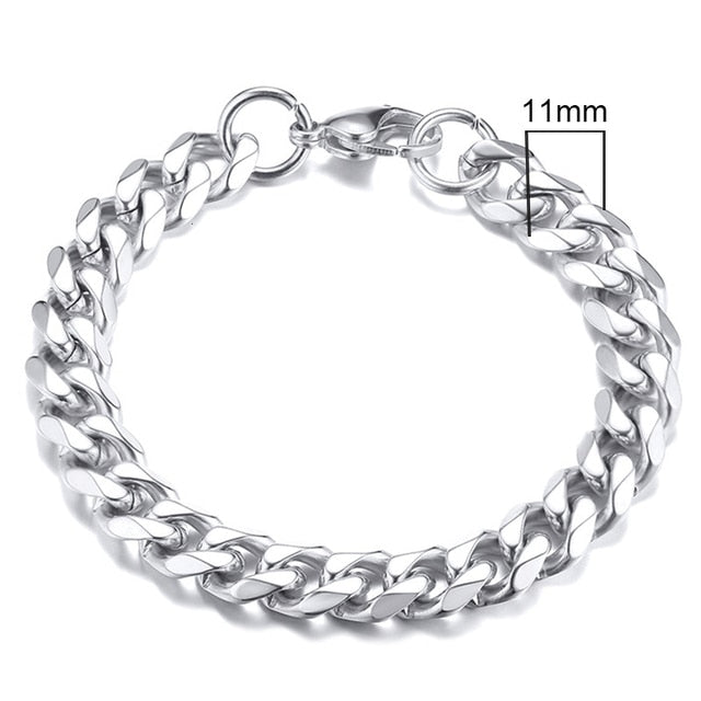 Vnox Men's Chunky Curb Chain Bracelet