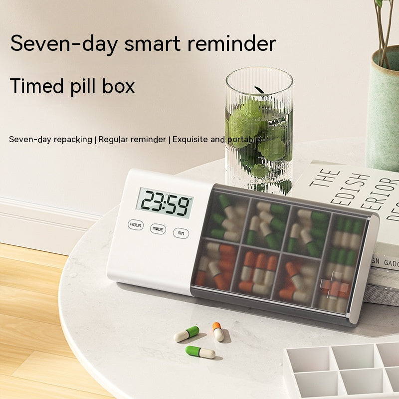 Portable Electronic Portable Mini Timing Medicine Smart Pill Box