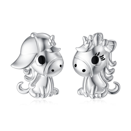 Unicorn Earrings in Sterling Silver Cute Gift for Girls LadyShow.Store