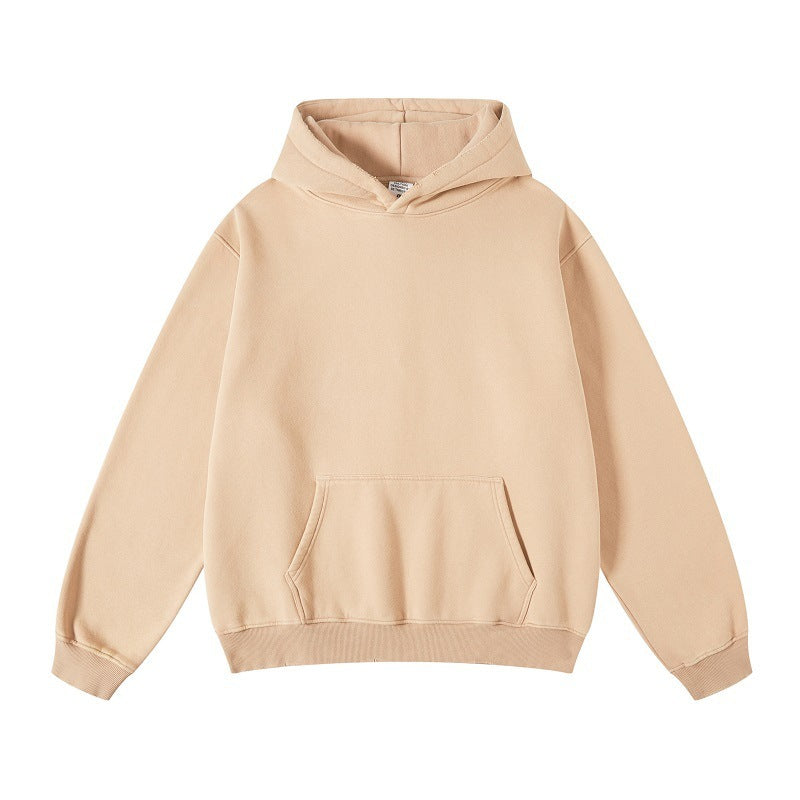 Women's Loose Retro Fleece Hooded Sweatshirt Best YouTube Store
