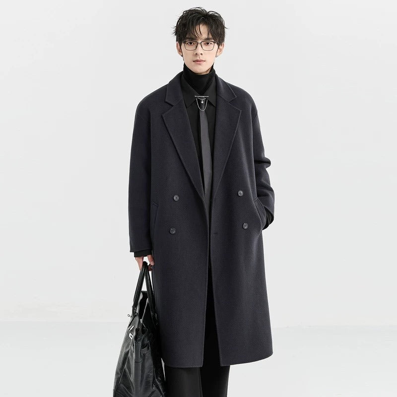 Men's Wool Overcoat, Thick And Loose Wool Jacket Best YouTube Store
