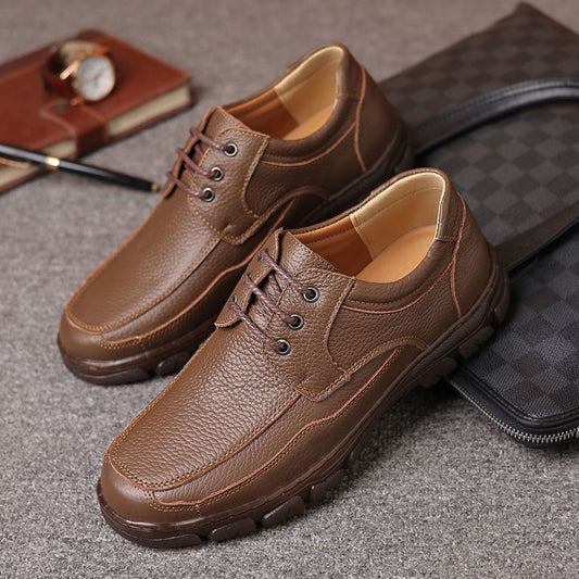 Mens Leather Shoes With A Tendon-sole Best YouTube Store