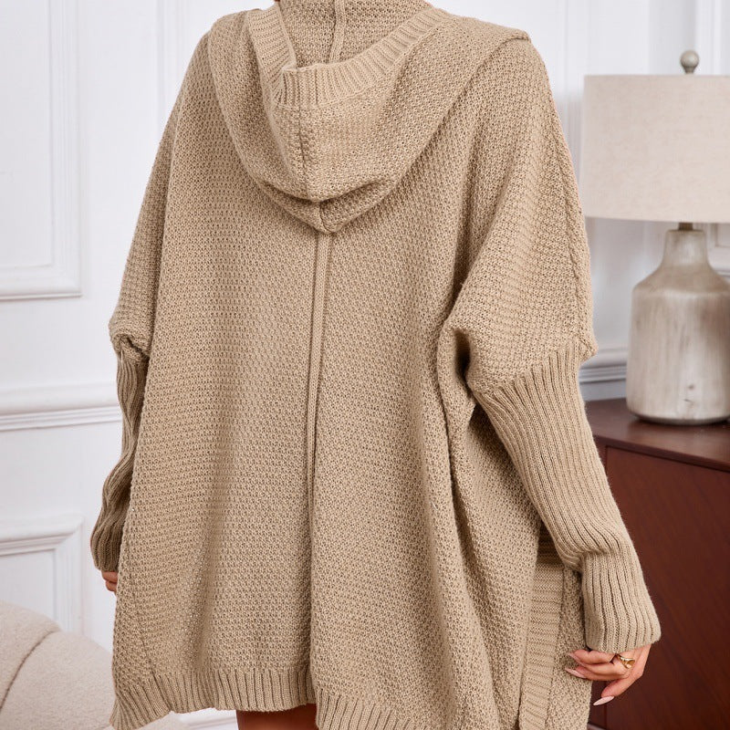 Casual All-matching Lapel Long Cardigan Jacket LadyShow.Store
