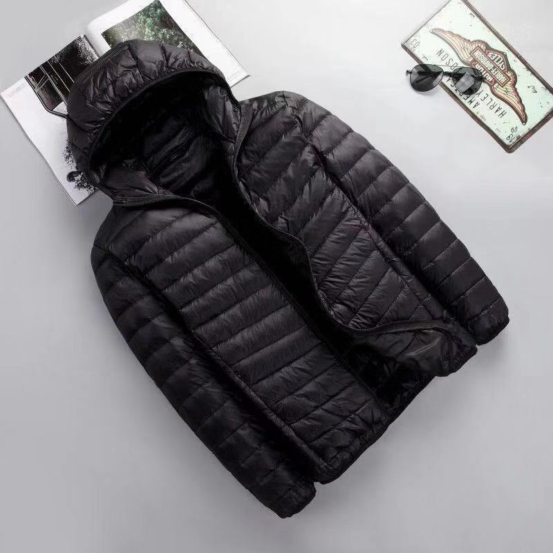 Men's Lightweight Cotton-Padded Jacket with Hood Pi-Mart