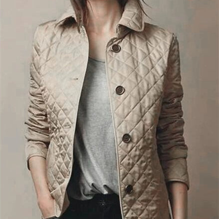 Fashionable Elegant Lapel Cotton-padded Jacket LadyShow.Store