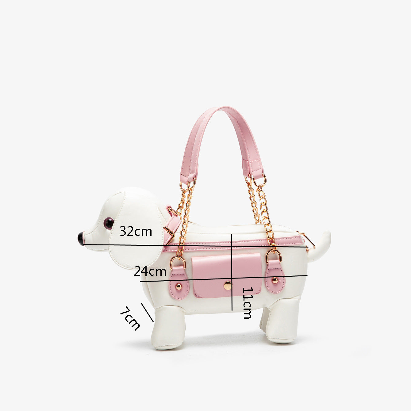 Cute Teddy Dog Shaped Crossbody Bag LadyShow.Store