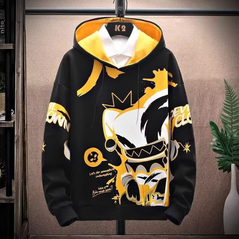 Anime Fleece-lined Thickened Hooded Sweatshirt Best YouTube Store