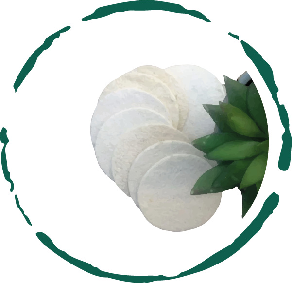 Natural Loofah Pads 5-pcs LuxuryLifeWay Online Store