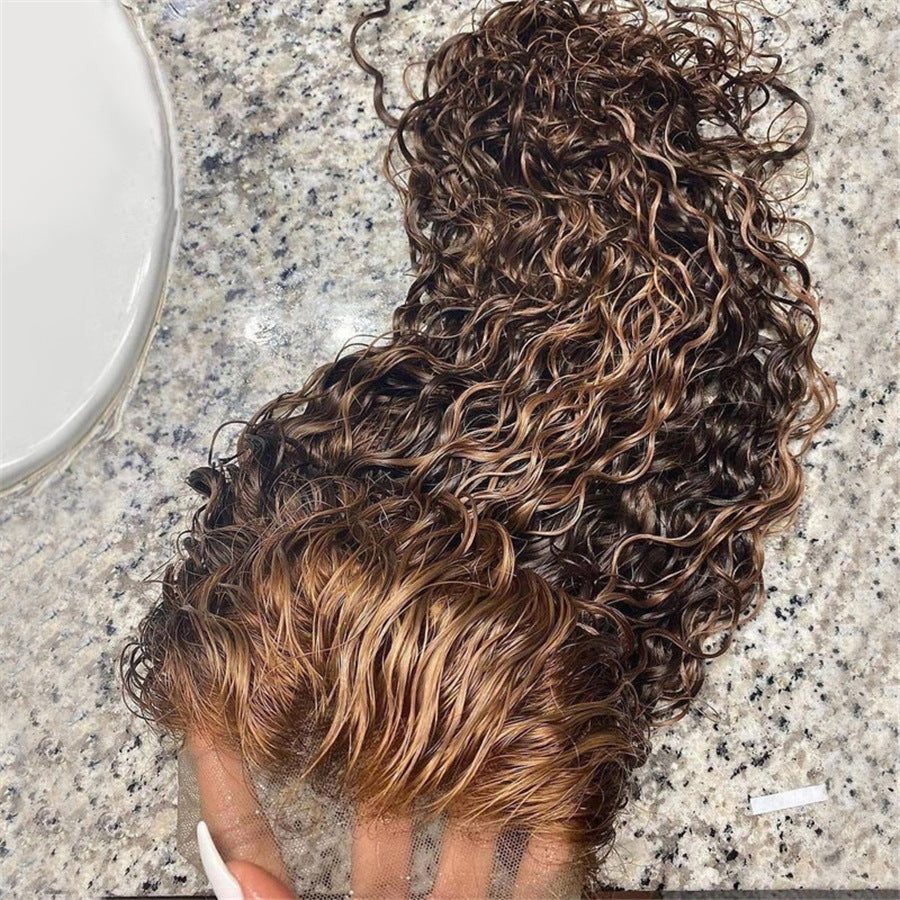 Real Hair Highlighting Headgear Lace Frontal Wi CJD