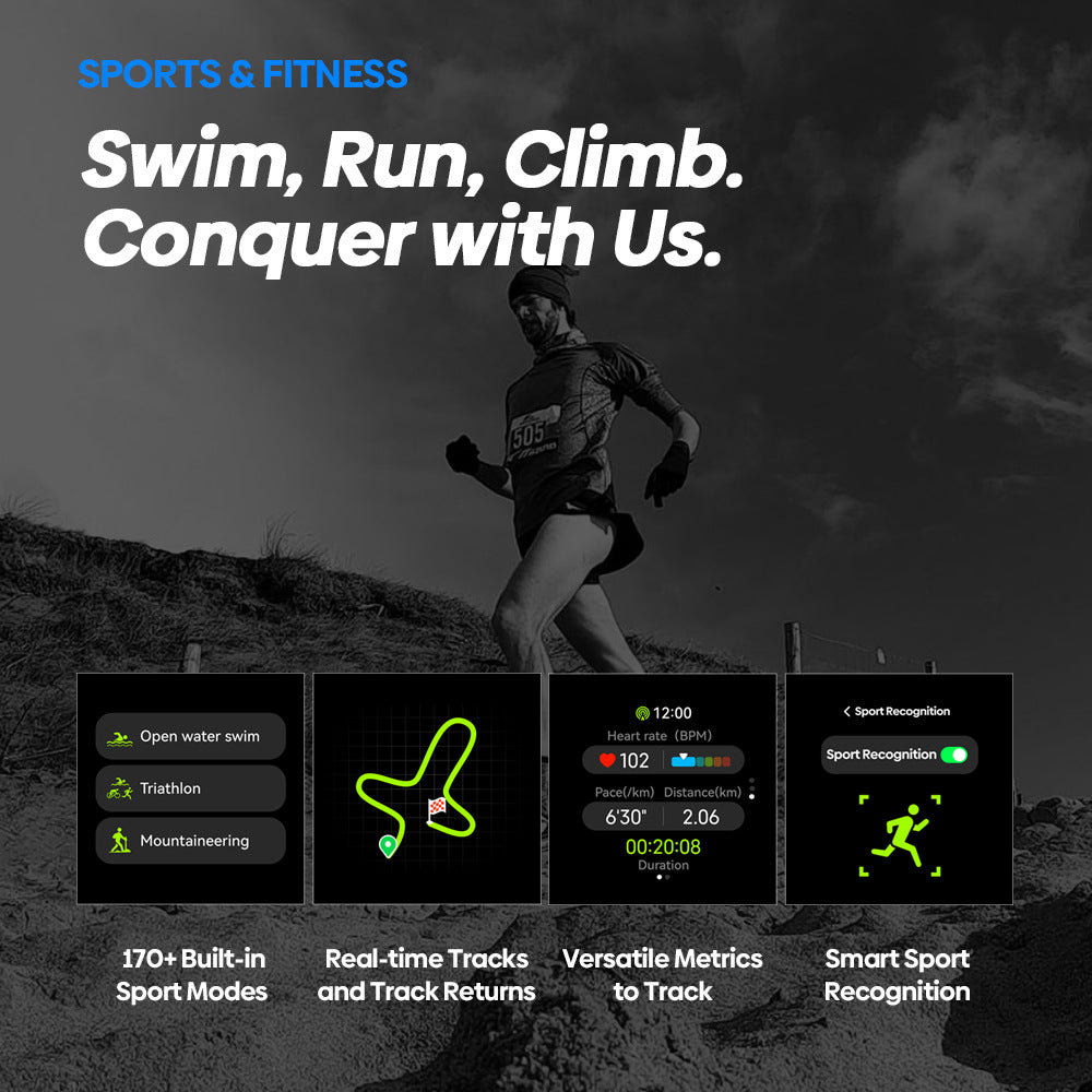 GPS Smart Watch Pressure Altimeter Bluetooth Calling Best YouTube Store