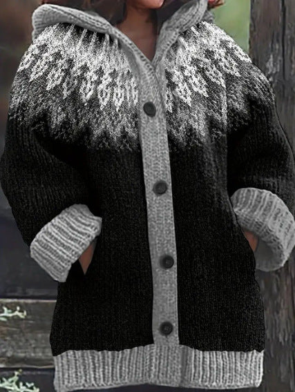 New Animal 3D Printed Casual Hooded Cloak Jacket Accent Plus