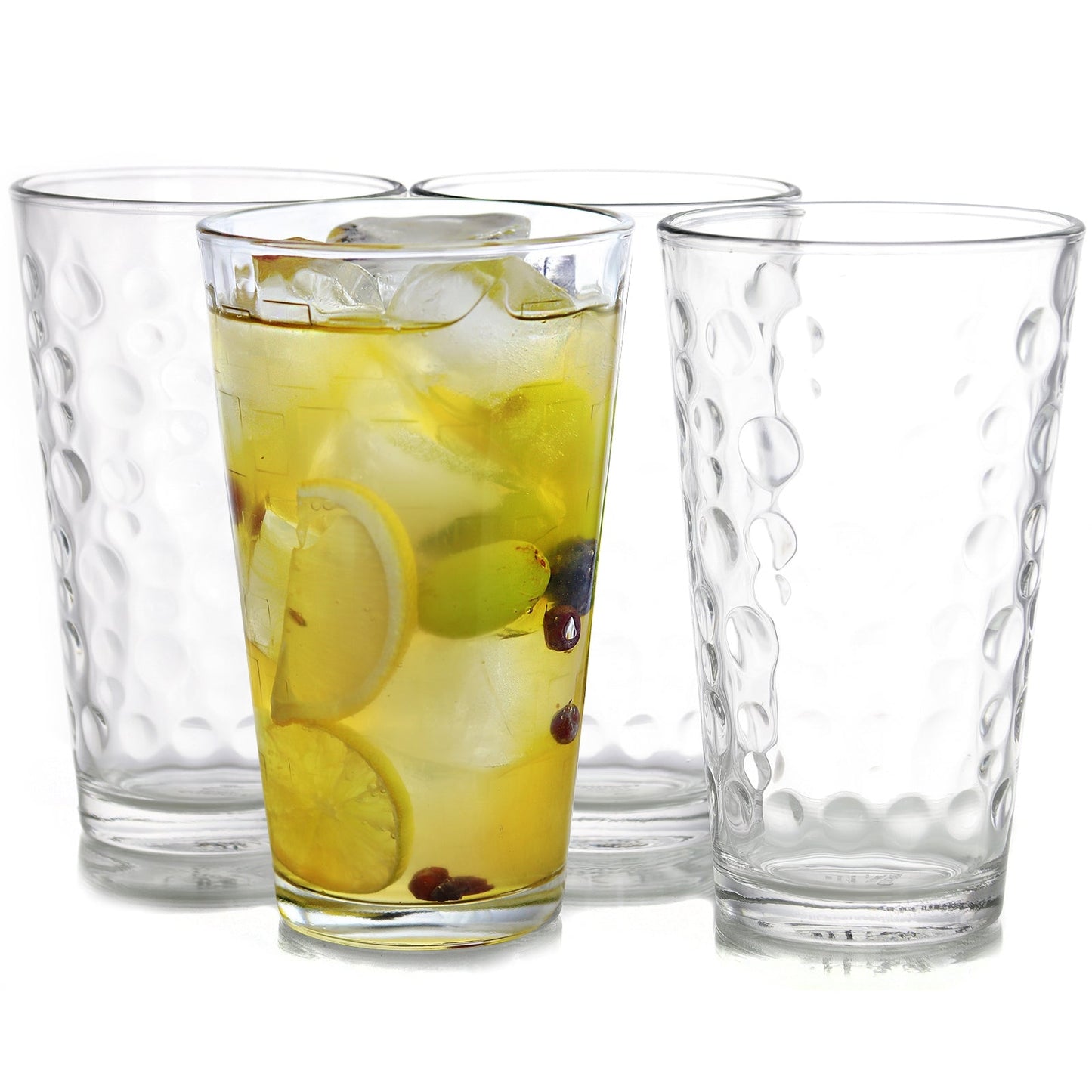 Gibson Home Great Foundations 4 Piece 16 oz. Tumbler Set in Bubble Pattern W2B