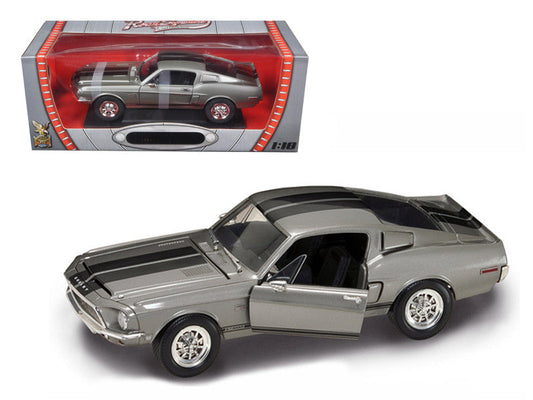 1968 Shelby GT 500KR Silver 1/18 Diecast Model Car by Road Signature Road Signature