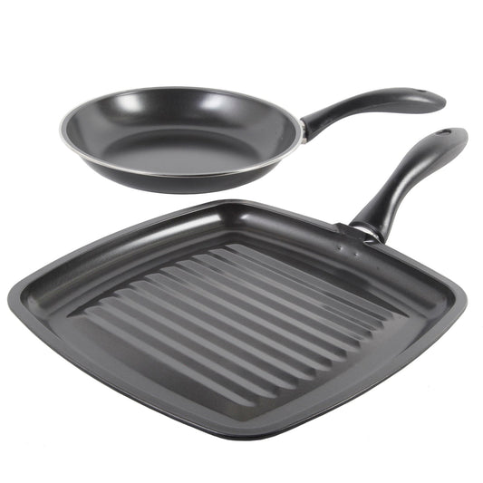 Gibson Westleton  2 piece Cookware Set Black W2B