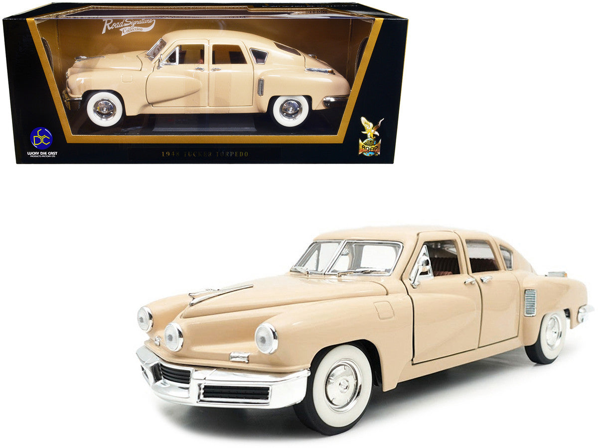 1948 Tucker Torpedo Cream 1/18 Diecast Model Car by Road Signature Road Signature