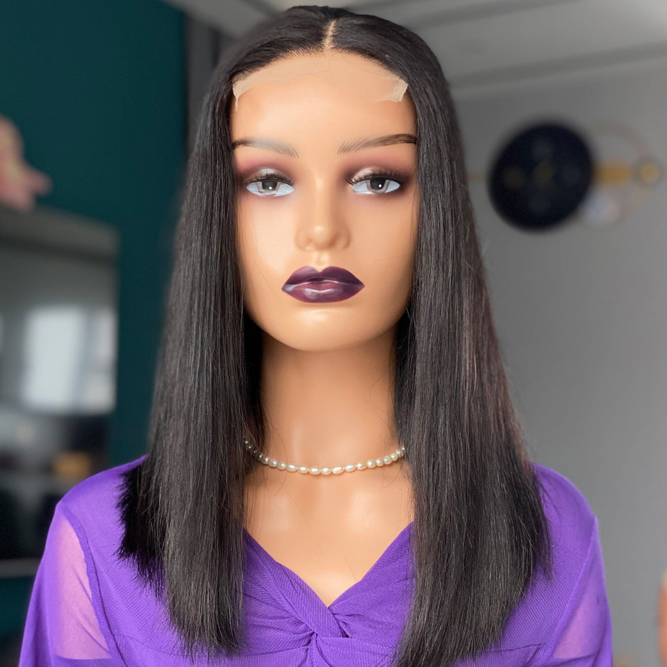 Double Drawn Bone Straight Human Hair Wigs CJD