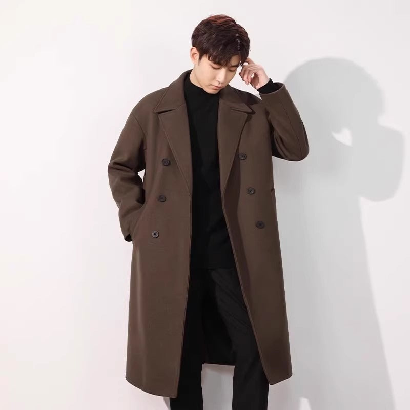 Men's Wool Overcoat, Thick And Loose Wool Jacket Best YouTube Store