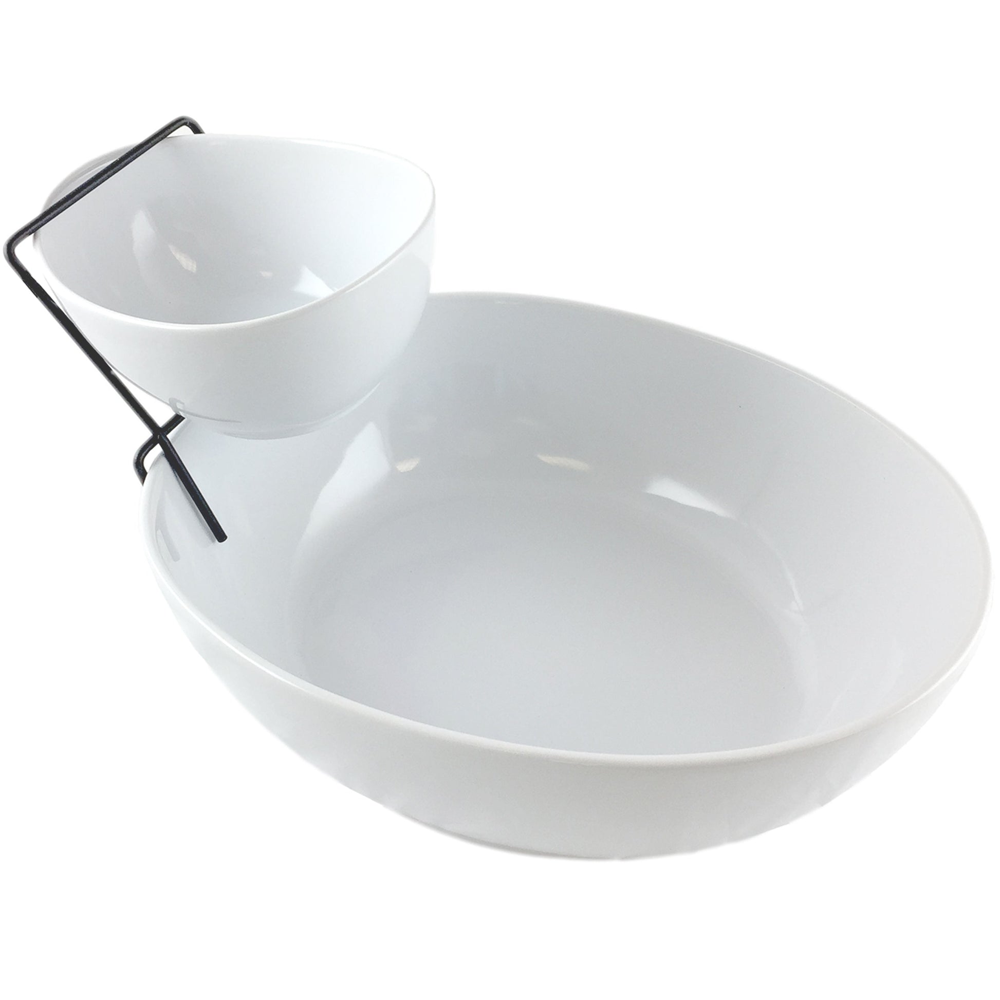 Gibson Elite Gracious Dining 2 Tier Chip and Dip Server Set W2B