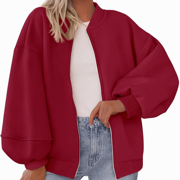 Zip Sweatshirt Jacket Casual Long Sleeve Pilot Coat Best YouTube Store