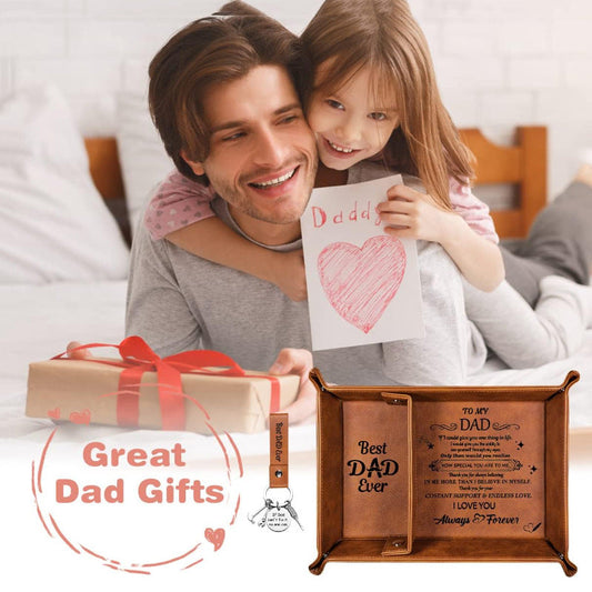 Father's Day Gift Decorative Tray Household Four-corner Folding CJD