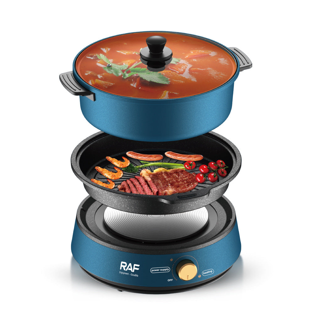 Multifunctional Electric Grill and Hot Pot Cooker Best YouTube Store