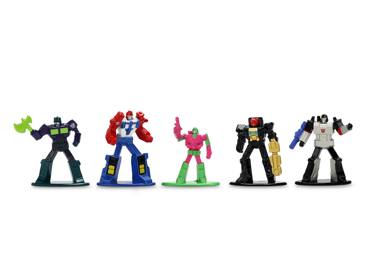 Set of 12 Diecast Figures "Transformers" Franchise "Nano Metalfigs" Series Diecast Models by Jada Jada
