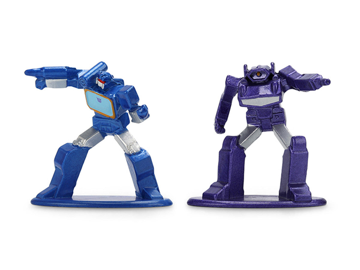 Set of 12 Diecast Figures "Transformers" Franchise "Nano Metalfigs" Series Diecast Models by Jada Jada