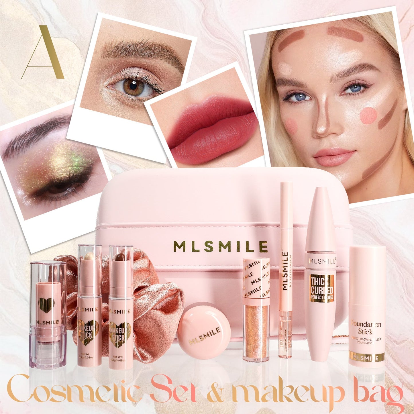 Face Makeup Cosmetic Bag Big Christmas CJD