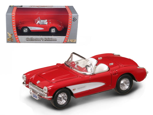 1957 Chevrolet Corvette Convertible Red 1/43 Diecast Model Car by Road Signature