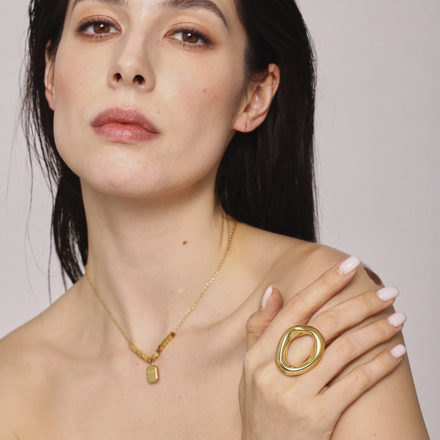 Titanium Steel Minimalist Irregular Fashion All-Match Ring LadyShow.Store