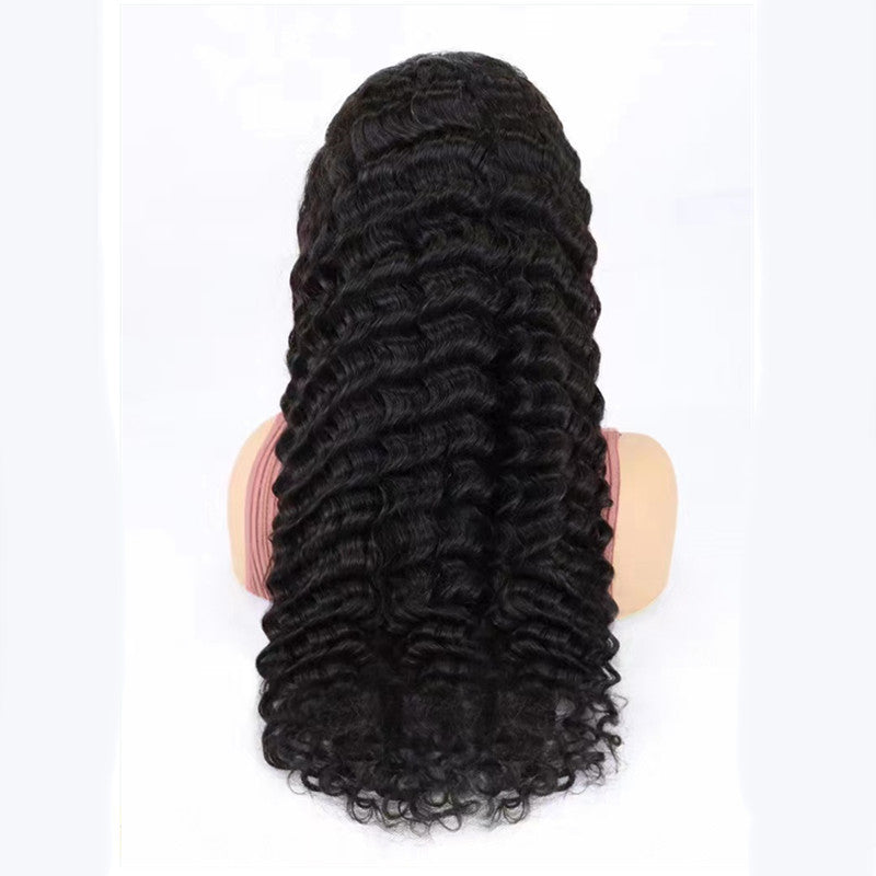 Simple Solid Color Half Lace Hair Cover Human Wigs LadyShow.Store