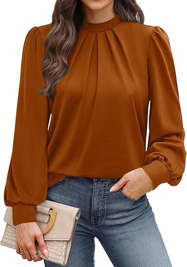 Women's Long Sleeve Small Turtleneck Solid Color Pleated LadyShow.Store