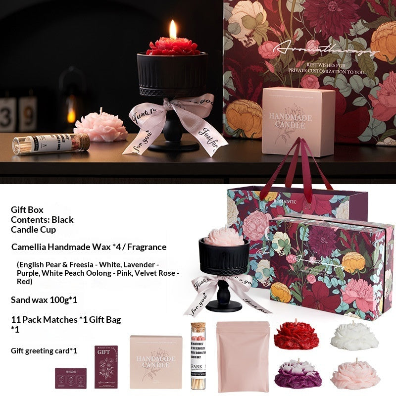 Blossom Tales Creative Valentines Day Aromatherapy Candle Gift Set CJD