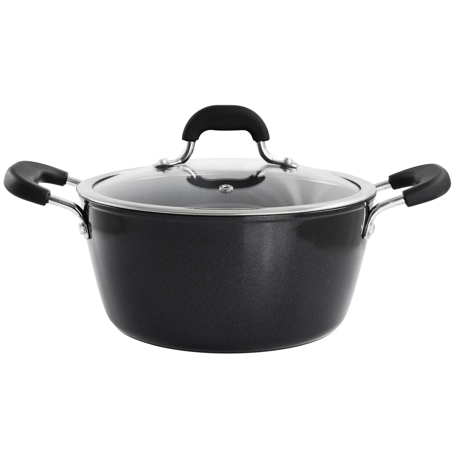 Kenmore Arlington 4.5 Quart Dutch Oven with Lid in Black W2B