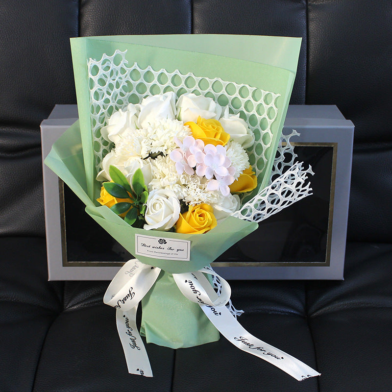 Valentine's Day Gift 19 Rose Soap Bouquet Gift Box CJD