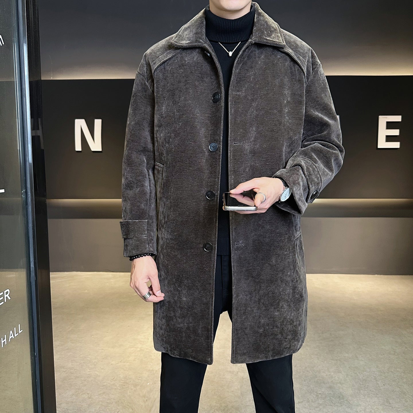 Long Chenille Cotton Wool Coat Thickened Windproof Jacket Best YouTube Store