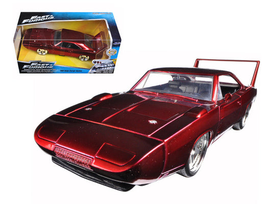 1969 Dodge Charger Daytona Red "Fast & Furious 7" (2015) Movie 1/24 Diecast Model Car by Jada Jada