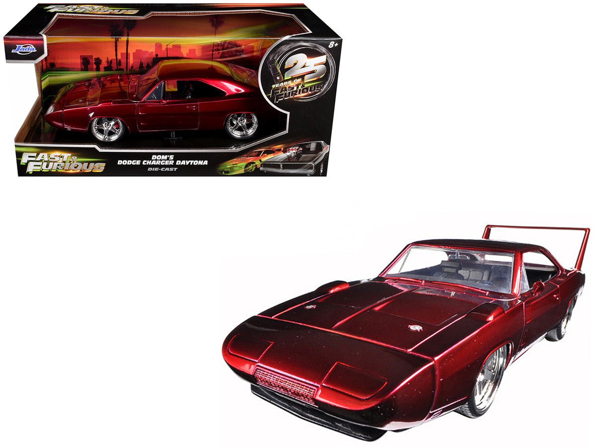 1969 Dodge Charger Daytona Red "Fast & Furious 6" (2013) Movie "25 Years of Fast & Furious" Series 1/24 Diecast Model Car by Jada Jada