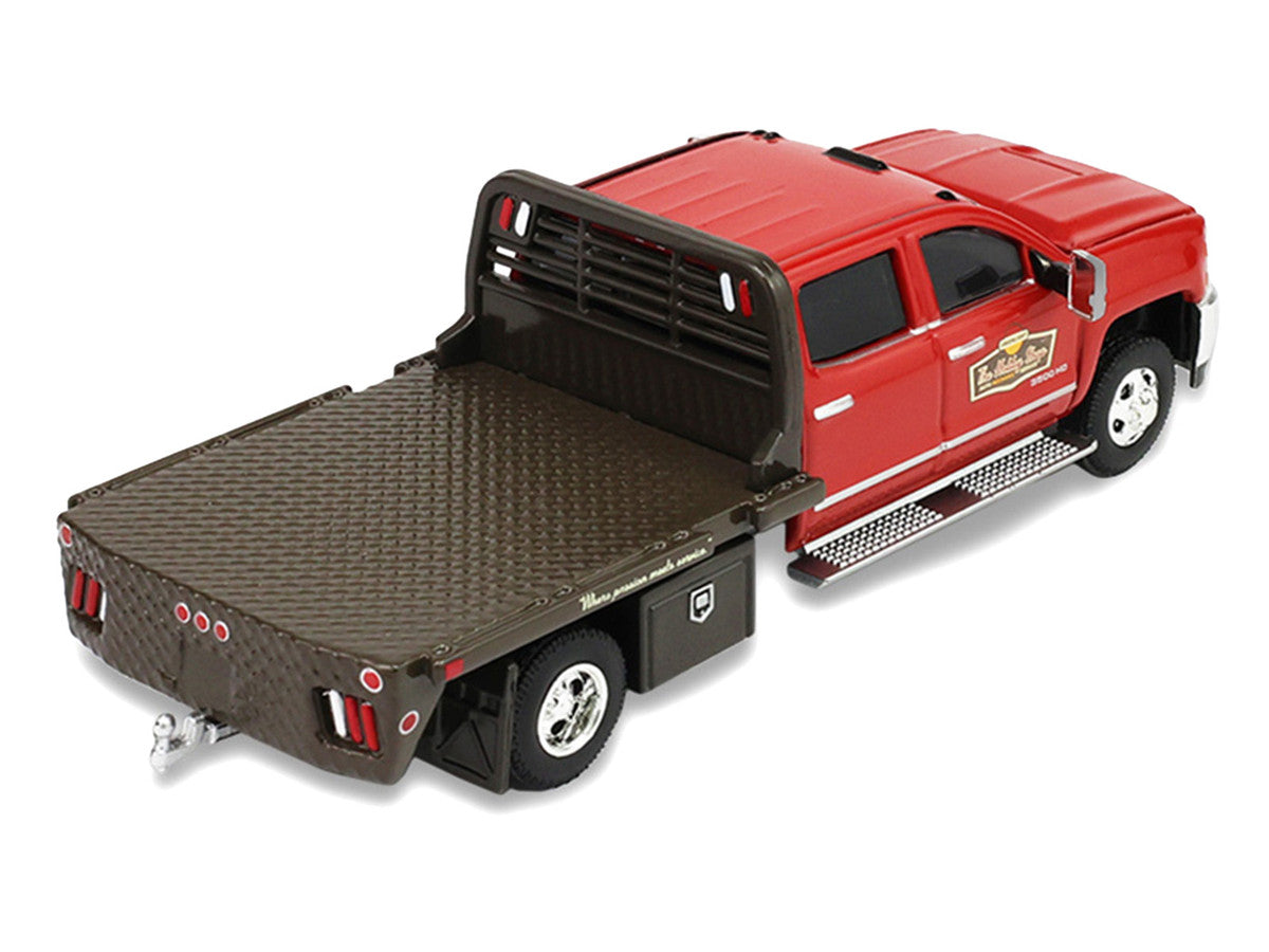 2016 Chevrolet Silverado 3500HD Dually Flatbed Truck "Hobby Shop Auto Mechanic" Red with Tool Cabinet "The Hobby Shop" Series 17 1/64 Diecast Model Car by Greenlight Greenlight